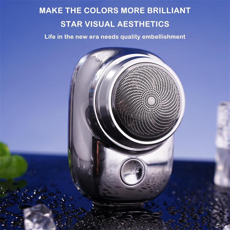 Mini Portable Electric Shaver for Men – Cordless USB Rechargeable, Wet & Dry, Painless