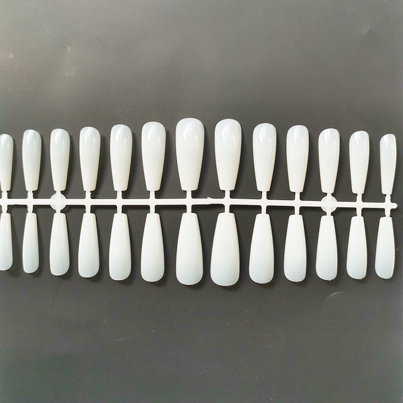 Non-Marking False Nails – Reusable Press-On Nail Tips with Invisible Glue for DIY Manicure