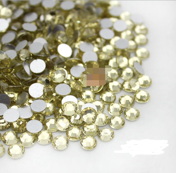 Glass Flat Rhinestones for Nail Drill – Sparkling Crystal Gems for DIY & Salon Nail Art