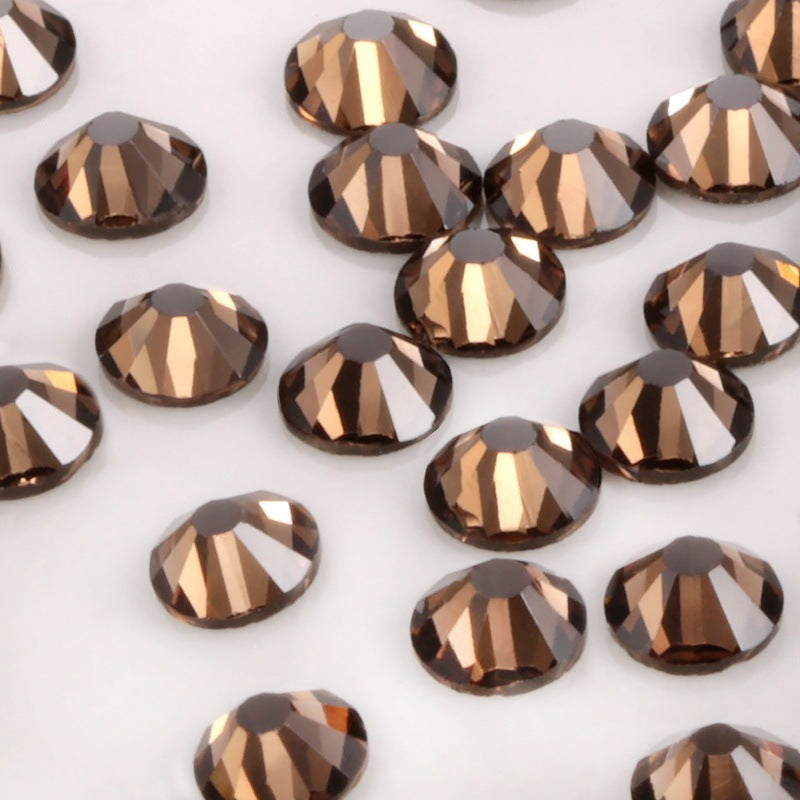 Glass Flat Rhinestones for Nail Drill – Sparkling Crystal Gems for DIY & Salon Nail Art