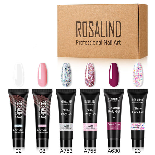 Multi-Color Nail Solid Glue – Strong Modeling Gel for Quick & Easy DIY Nail Extensions