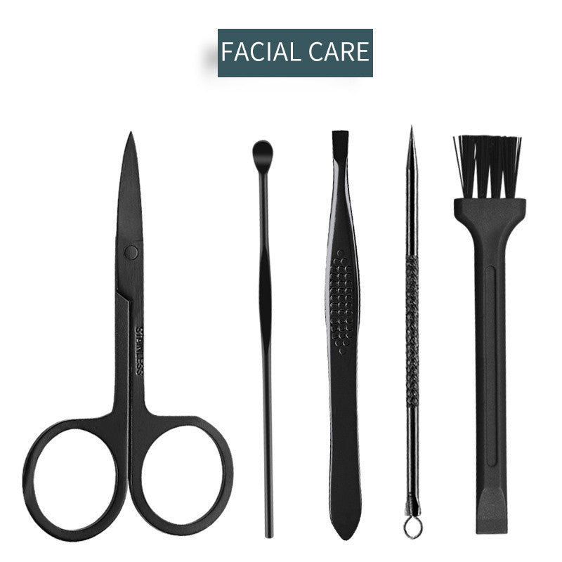 16pcs Professional Manicure & Pedicure Set – Nail Clippers, Trimmers, Ear Pick & Grooming Tools with Travel Case