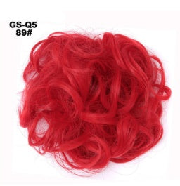 Fluffy Curly Hair Bun with Drawstring – Natural Look Hair Ring & Bun Maker for Women