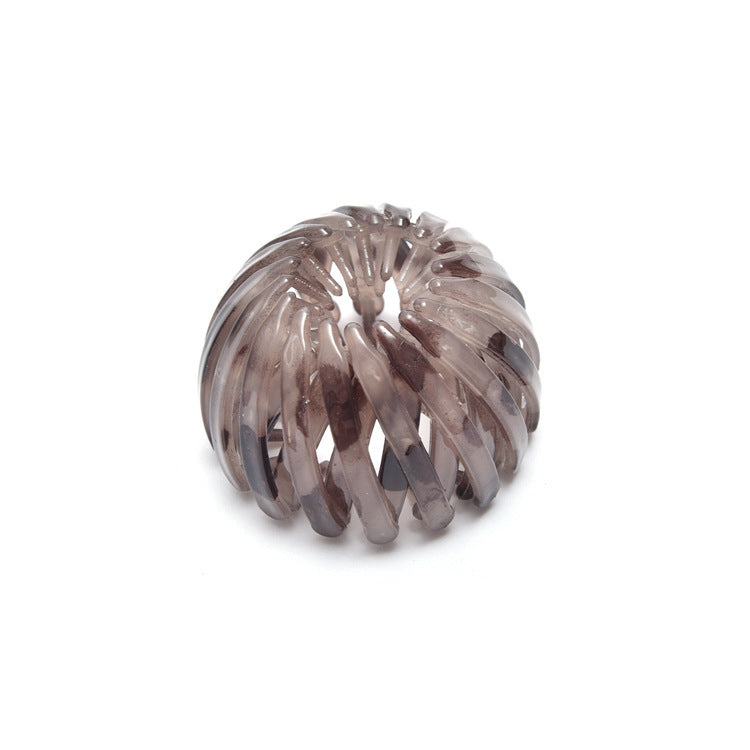 Bird’s Nest Rhinestone Hairpin – Colorful Ponytail Ball Clip & Elegant Hair Accessory