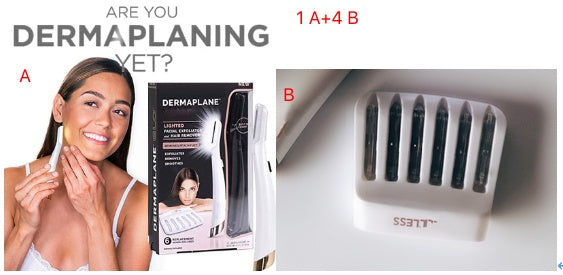 Flawless Dermaplane Glo – Facial Hair Remover & Exfoliating Dermaplaning Tool