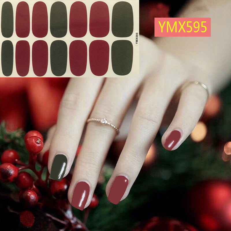 Christmas Nail Stickers – Festive Holiday Nail Art Decals for DIY & Professional Manicure