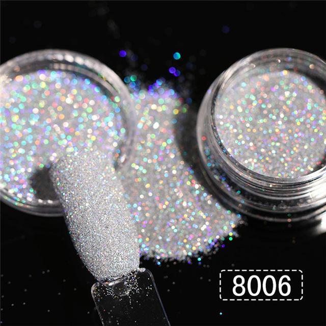 Holographic Nail Glitter Powder – Sparkling Fine Dust for Acrylic, Gel & DIY Nail Art