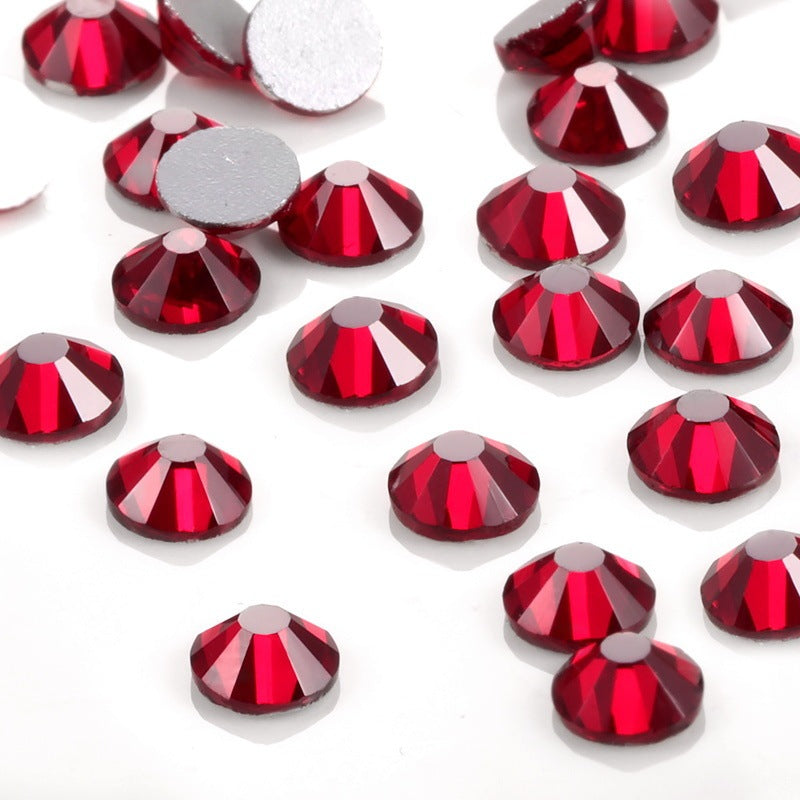Glass Flat Rhinestones for Nail Drill – Sparkling Crystal Gems for DIY & Salon Nail Art