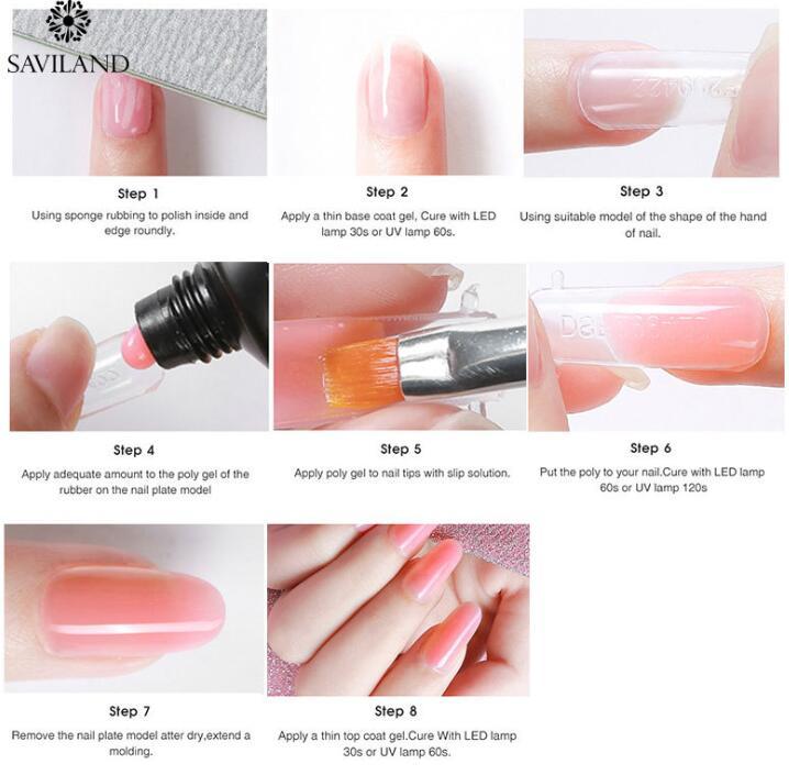 15g Colored Crystal Nail Extension Gel – Builder Glue for DIY & Professional Nail Art