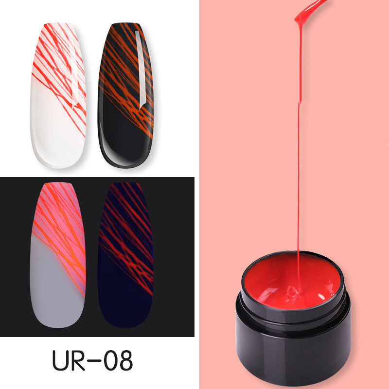 Luminous Spider Nail Gel – UV Glow Nail Art Gel Polish for DIY & Salon Manicure