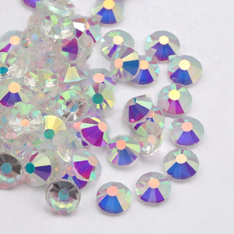 Glass Flat Rhinestones for Nail Drill – Sparkling Crystal Gems for DIY & Salon Nail Art