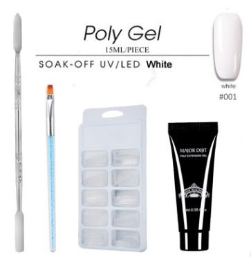 15ml Fast-Drying Nail Extension Gel Set – Multi-Color Phototherapy Builder Glue for DIY & Salon Use