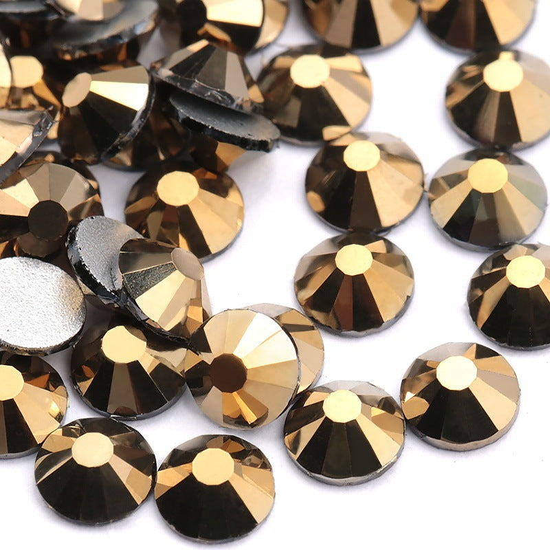 Glass Flat Rhinestones for Nail Drill – Sparkling Crystal Gems for DIY & Salon Nail Art