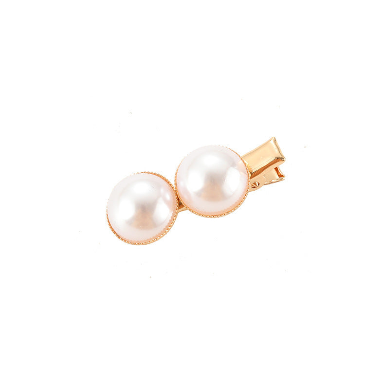 Slip-On Pearl Bow Hair Clip – Elegant Barrette for Women & Girls Hairstyles