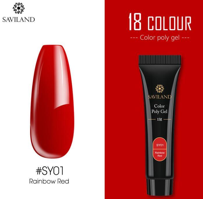 15g Colored Crystal Nail Extension Gel – Builder Glue for DIY & Professional Nail Art