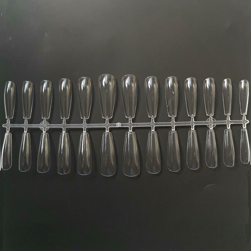 Non-Marking False Nails – Reusable Press-On Nail Tips with Invisible Glue for DIY Manicure