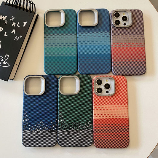Magnetic iPhone Case with Metal Lens Holder – Protective Shockproof Phone Cover