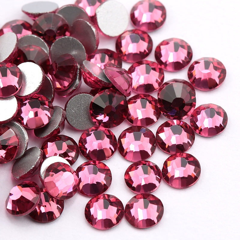 Glass Flat Rhinestones for Nail Drill – Sparkling Crystal Gems for DIY & Salon Nail Art