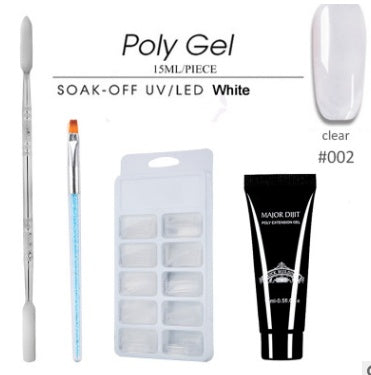 15ml Fast-Drying Nail Extension Gel Set – Multi-Color Phototherapy Builder Glue for DIY & Salon Use