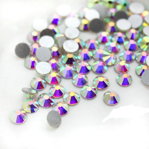 Glass Flat Rhinestones for Nail Drill – Sparkling Crystal Gems for DIY & Salon Nail Art