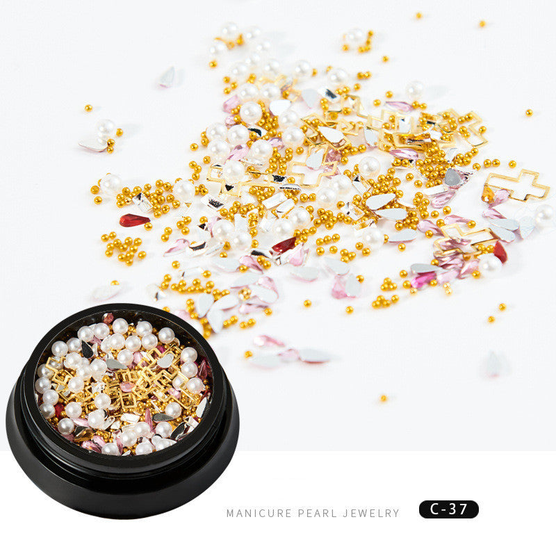 Copper Round Rivets & Sequins – Xingyue Nail Drill Ornaments for DIY Acrylic & Gel Nail Art