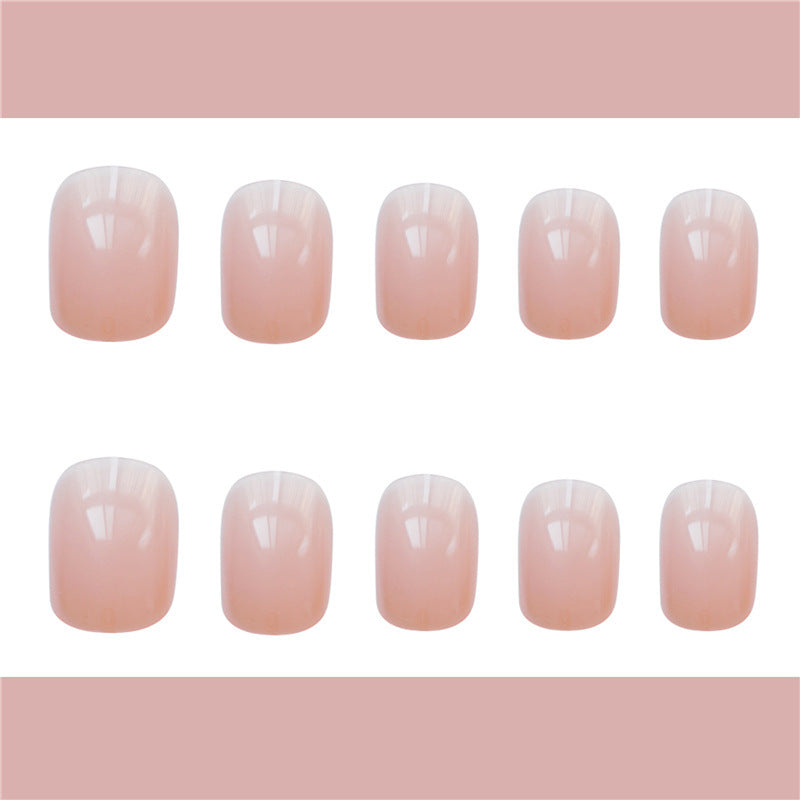 Jelly Powder False Nails – Soft Translucent Press-On Tips for DIY & Salon Manicure