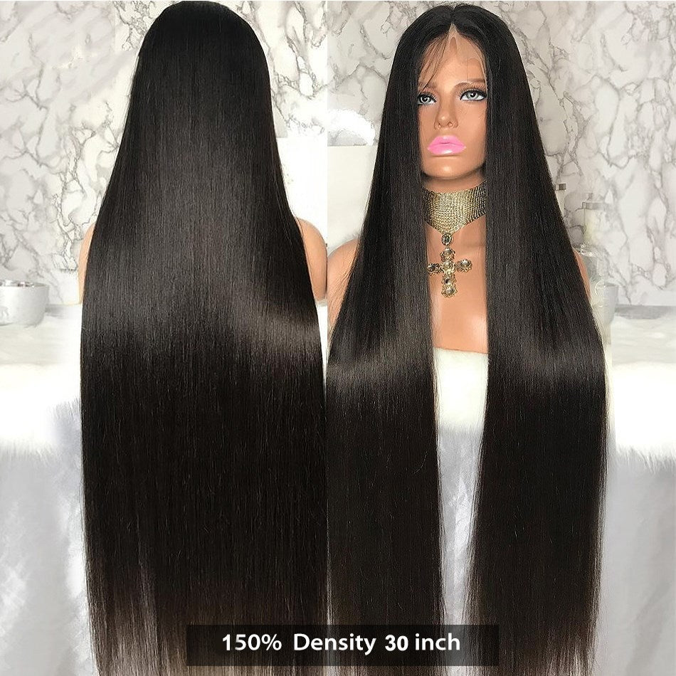 Long Straight Synthetic Wig – European & American Fashion Style Chemical Fiber Headgear