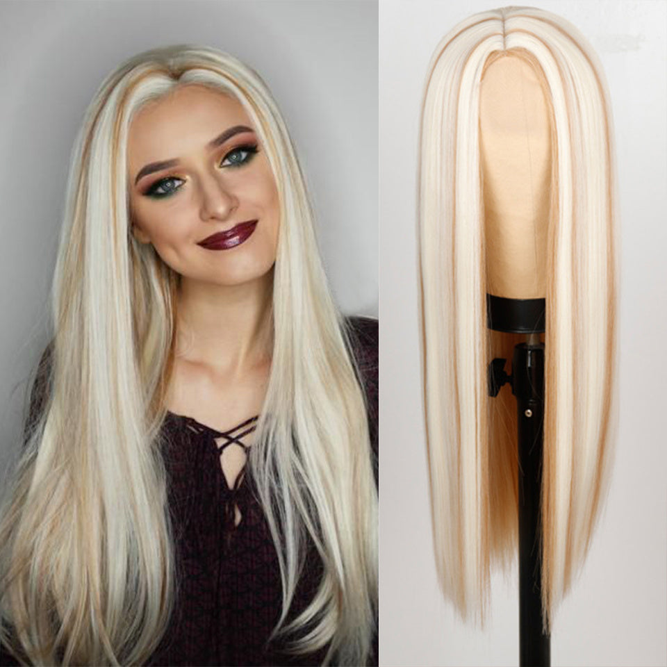 Ombre Long Straight Wig – Natural Fade Synthetic / Human Hair Options