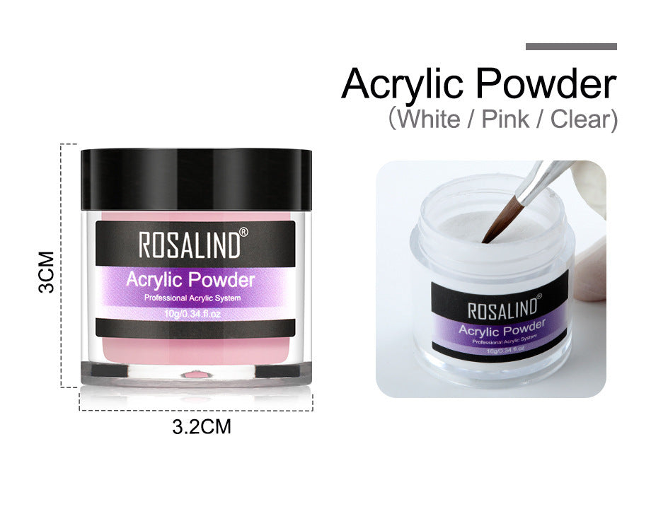 Professional Acrylic Nail Powder System Kit – Complete Nail Art Tool Set with Glass Cup & Acrylic Liquid