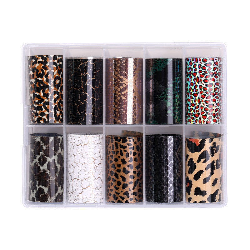 Classic Snake & Star Nail Stickers – Instagram-Inspired Manicure Decal Set for DIY & Salon