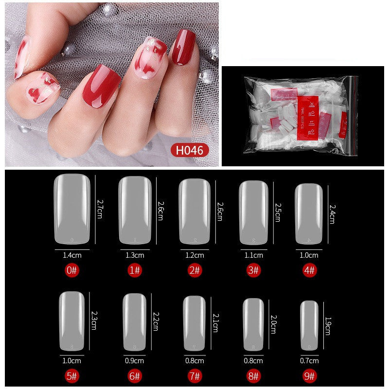 No-Trace Drop False Nails – Seamless Press-On Tips for DIY & Salon Nail Art