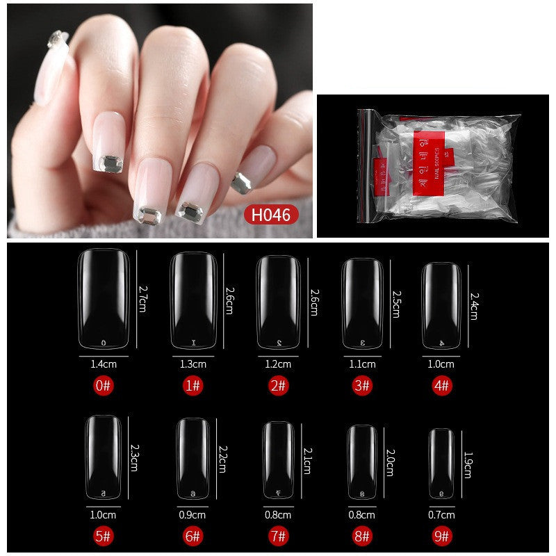 No-Trace Drop False Nails – Seamless Press-On Tips for DIY & Salon Nail Art