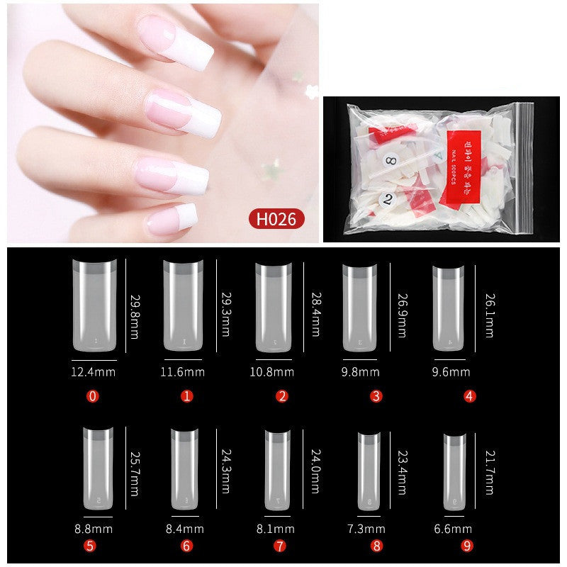 No-Trace Drop False Nails – Seamless Press-On Tips for DIY & Salon Nail Art