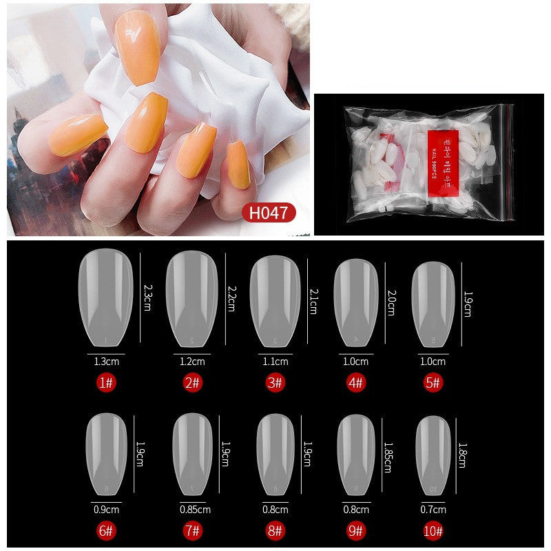 No-Trace Drop False Nails – Seamless Press-On Tips for DIY & Salon Nail Art