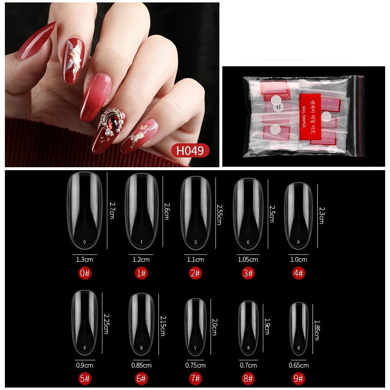 No-Trace Drop False Nails – Seamless Press-On Tips for DIY & Salon Nail Art