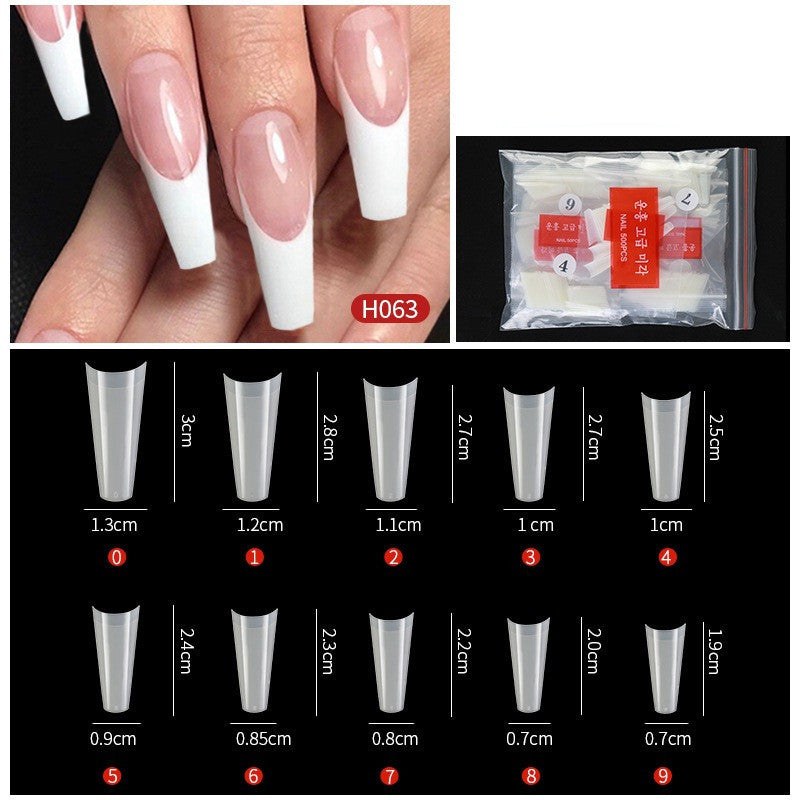 No-Trace Drop False Nails – Seamless Press-On Tips for DIY & Salon Nail Art