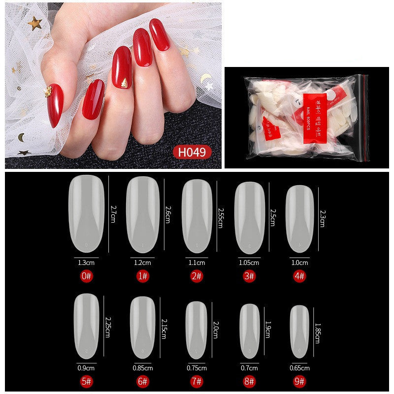 No-Trace Drop False Nails – Seamless Press-On Tips for DIY & Salon Nail Art