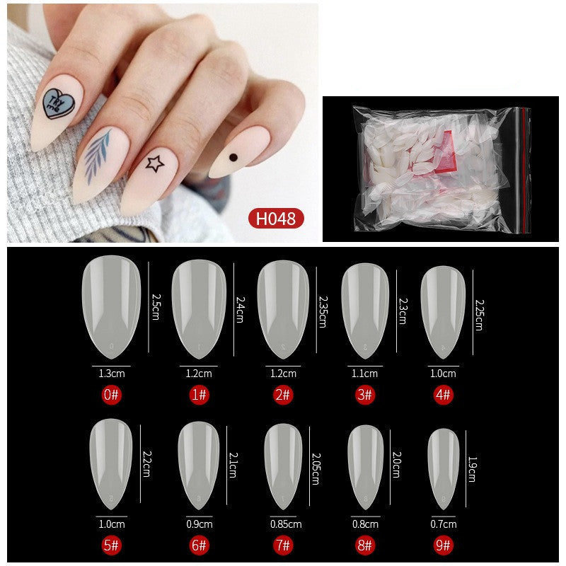 No-Trace Drop False Nails – Seamless Press-On Tips for DIY & Salon Nail Art