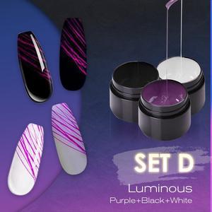 Luminous Spider Nail Gel – UV Glow Nail Art Gel Polish for DIY & Salon Manicure