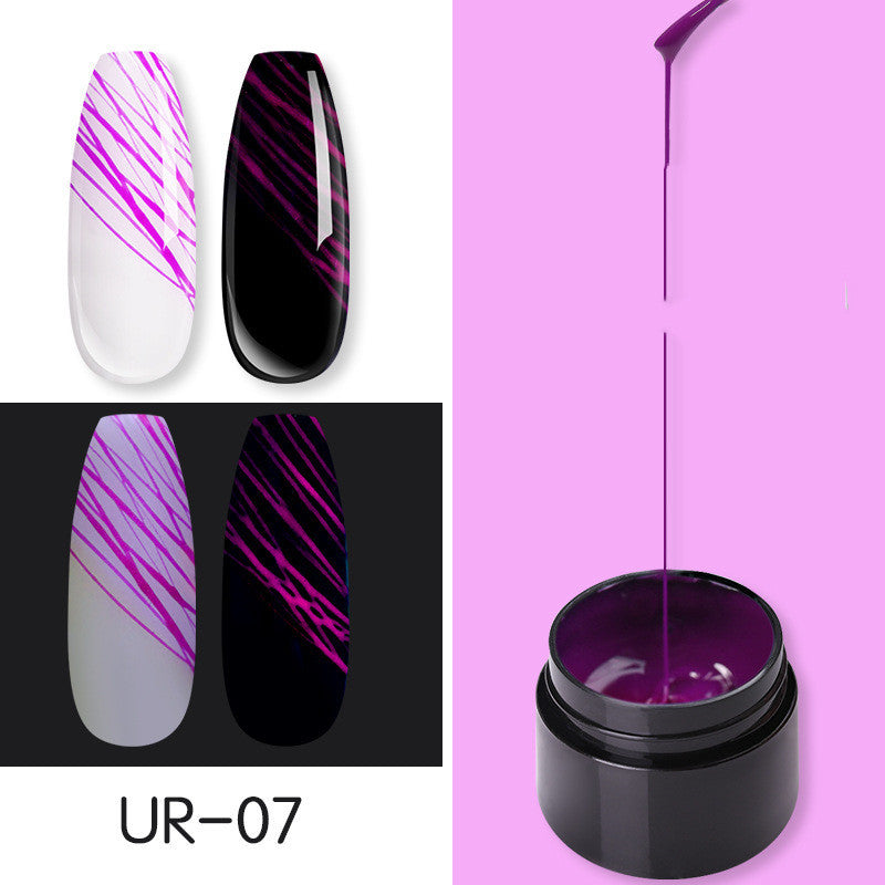 Luminous Spider Nail Gel – UV Glow Nail Art Gel Polish for DIY & Salon Manicure