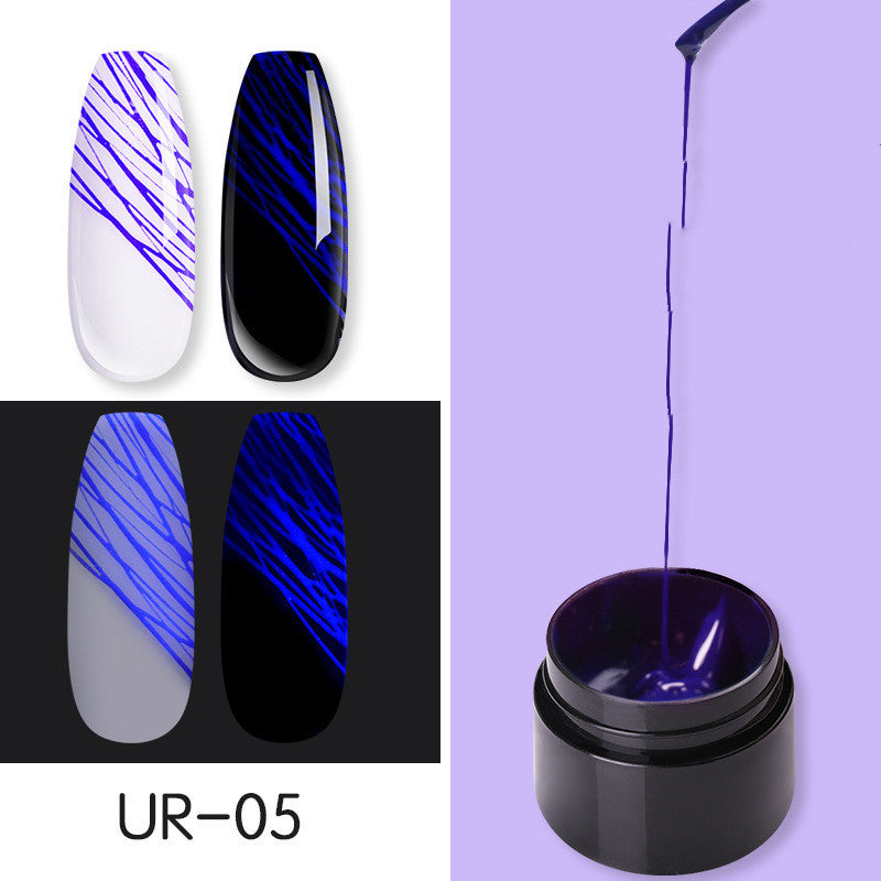 Luminous Spider Nail Gel – UV Glow Nail Art Gel Polish for DIY & Salon Manicure