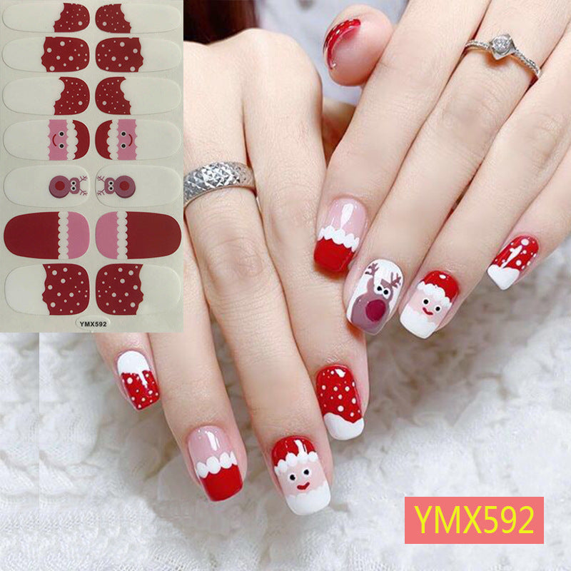 Christmas Nail Stickers – Festive Holiday Nail Art Decals for DIY & Professional Manicure
