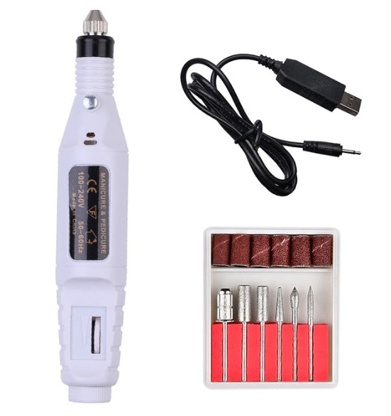 Electric Nail Drill Pen – Portable Nail Polish Machine & Manicure Tool for DIY & Salon