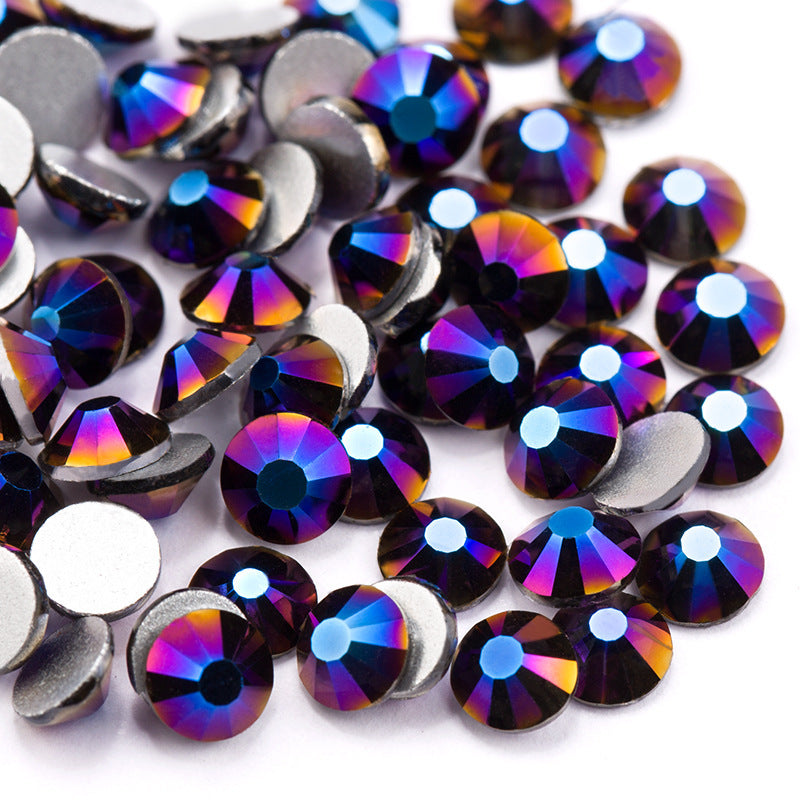 Glass Flat Rhinestones for Nail Drill – Sparkling Crystal Gems for DIY & Salon Nail Art