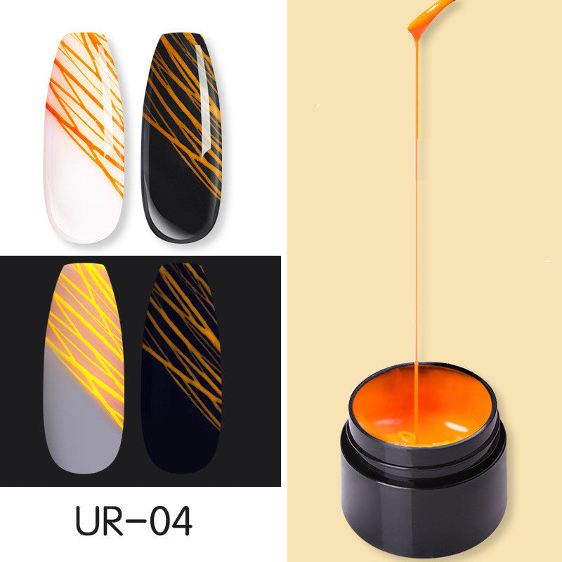 Luminous Spider Nail Gel – UV Glow Nail Art Gel Polish for DIY & Salon Manicure