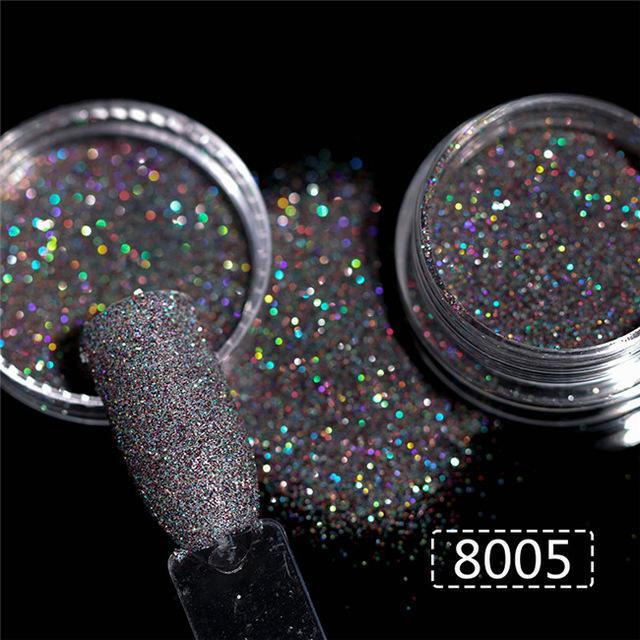 Holographic Nail Glitter Powder – Sparkling Fine Dust for Acrylic, Gel & DIY Nail Art