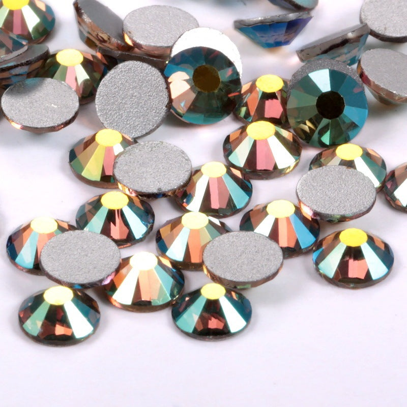 Glass Flat Rhinestones for Nail Drill – Sparkling Crystal Gems for DIY & Salon Nail Art