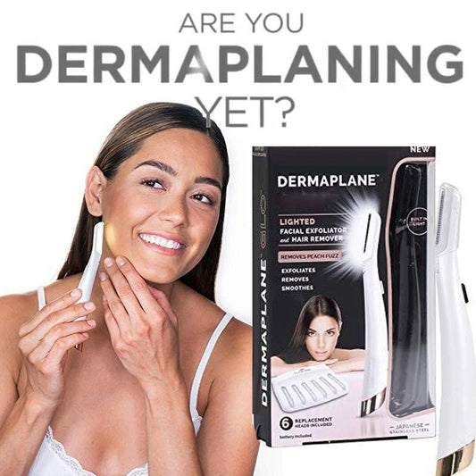 Flawless Dermaplane Glo – Facial Hair Remover & Exfoliating Dermaplaning Tool