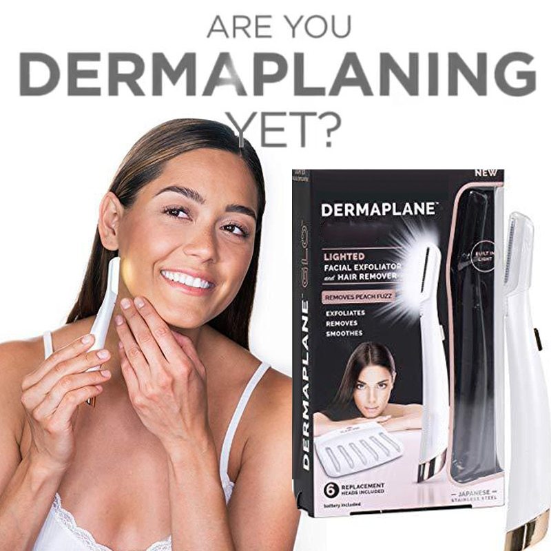Flawless Dermaplane Glo – Facial Hair Remover & Exfoliating Dermaplaning Tool