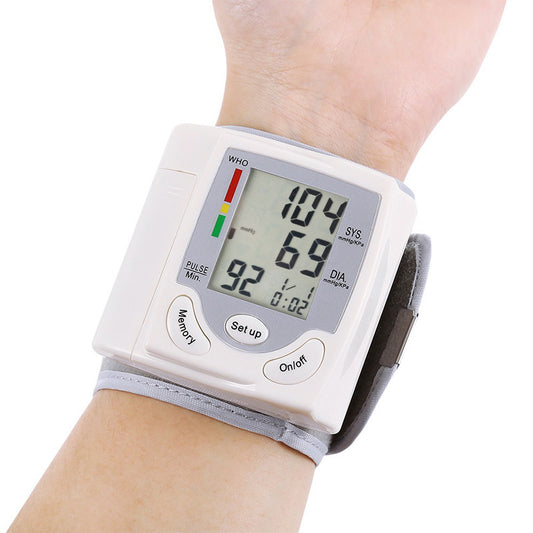 Wrist Blood Pressure Monitor – Fully Automatic Electronic BP Measuring Device for Home & Elderly Use